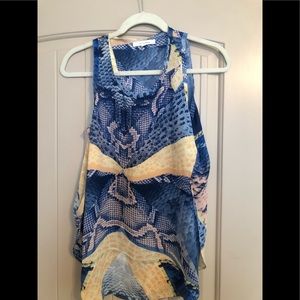 Olivaceous Sleek blue and orange tank like NEW